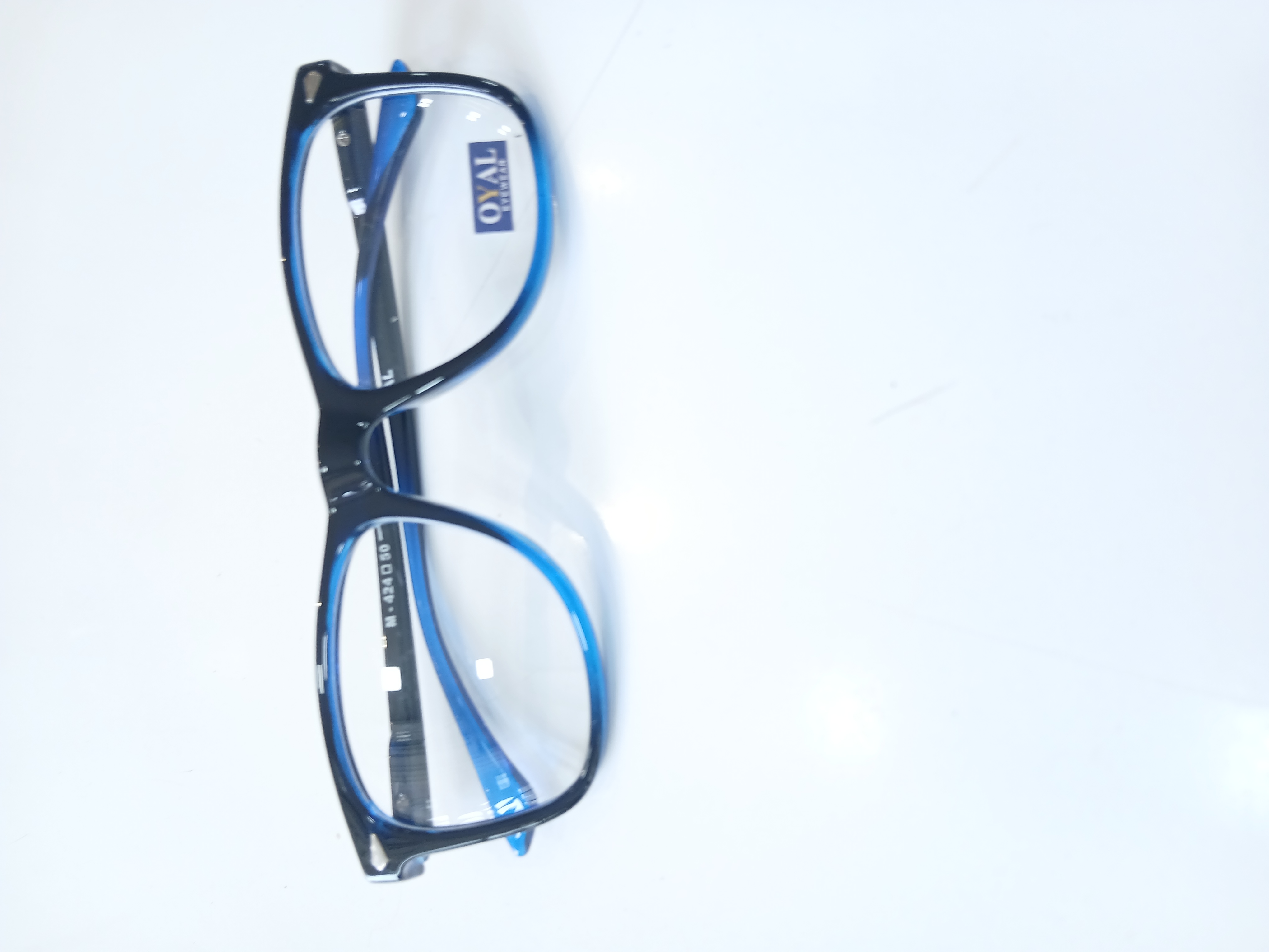 Blue filter glasses + fram - Black & blue Thumbnail